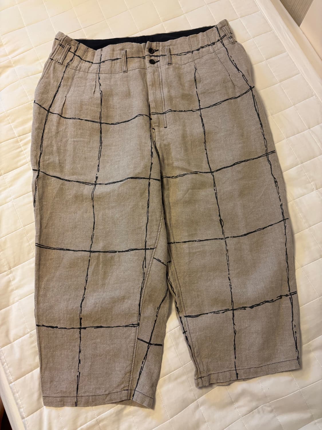 안셀름 린넨 체크 팬츠 상품이미지1