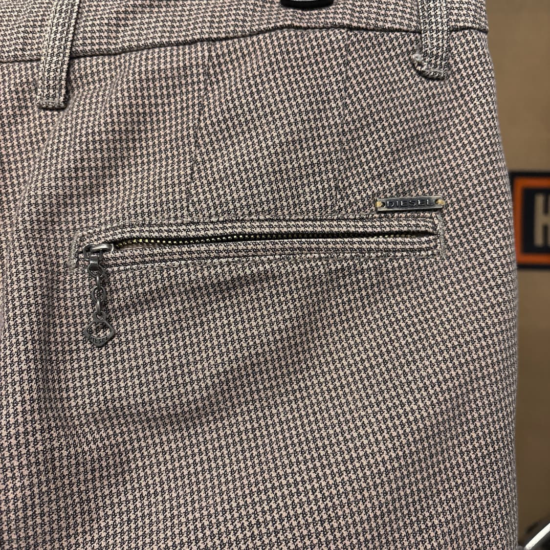 00s 디젤 마이크로 하운즈투스 체크 투턱 치노슬랙스 N629 상품이미지7