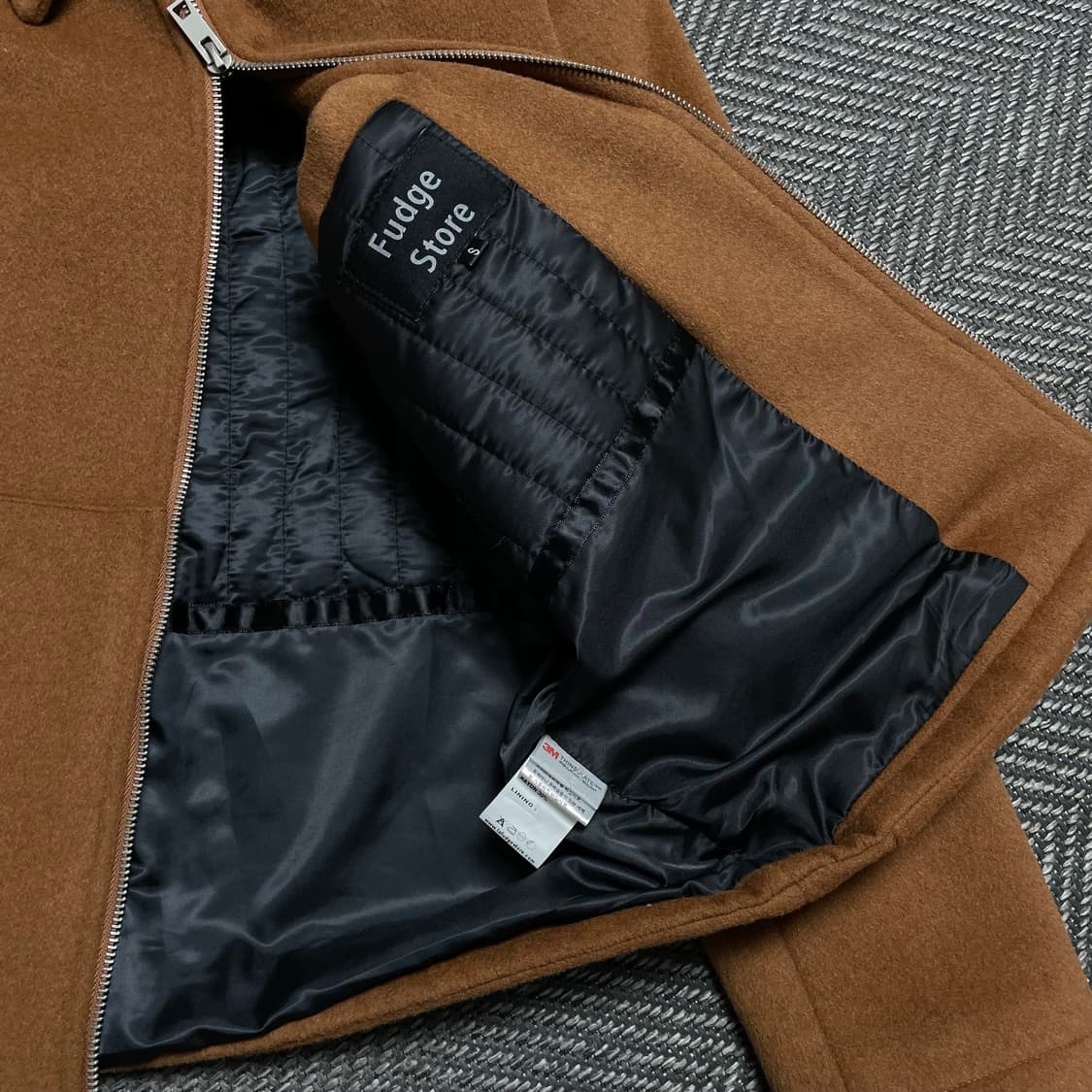 라퍼지스토어 투웨이 울 미니멀 해링턴 자켓y 5085 상품이미지7