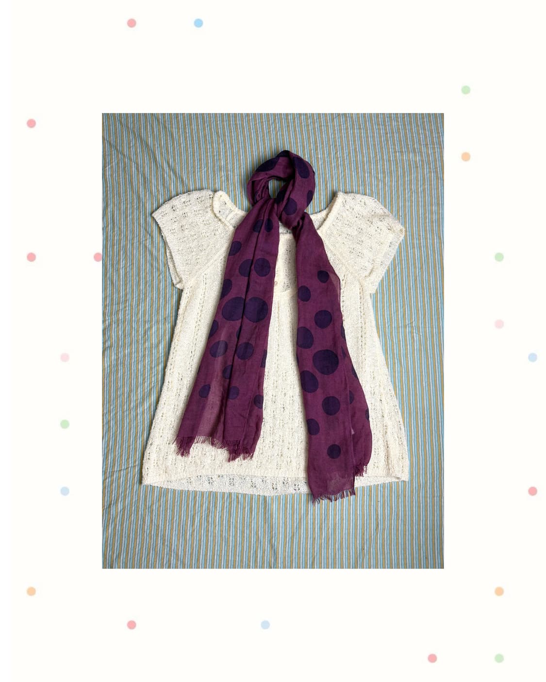 아이보리 반소매 니트 상품이미지1