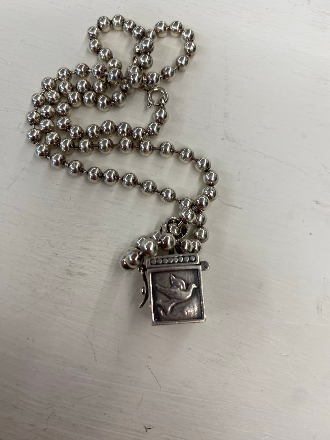 925 실버 볼체인 목걸이 상품이미지5