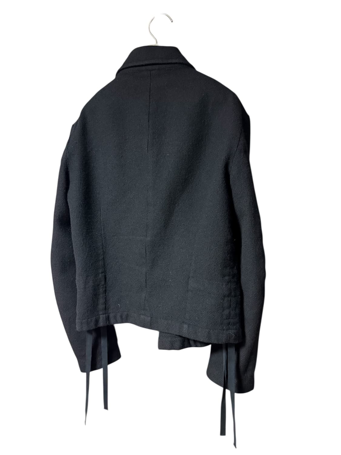 꼼데가르송 블랙 본디지 울 라이더 자켓 상품이미지3