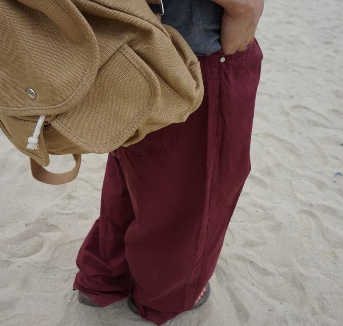 버건디 치노 라이트 팬츠 상품이미지3