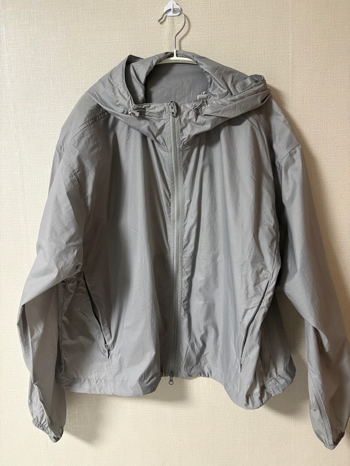 무탠다드 우먼즈 시어 윈드브레이커 라이트그레이 M 상품이미지2