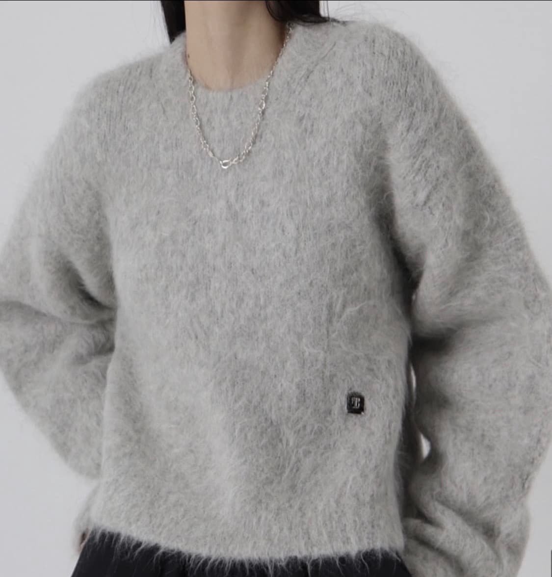 트리밍버드 알파카 니트 그레이 상품이미지1