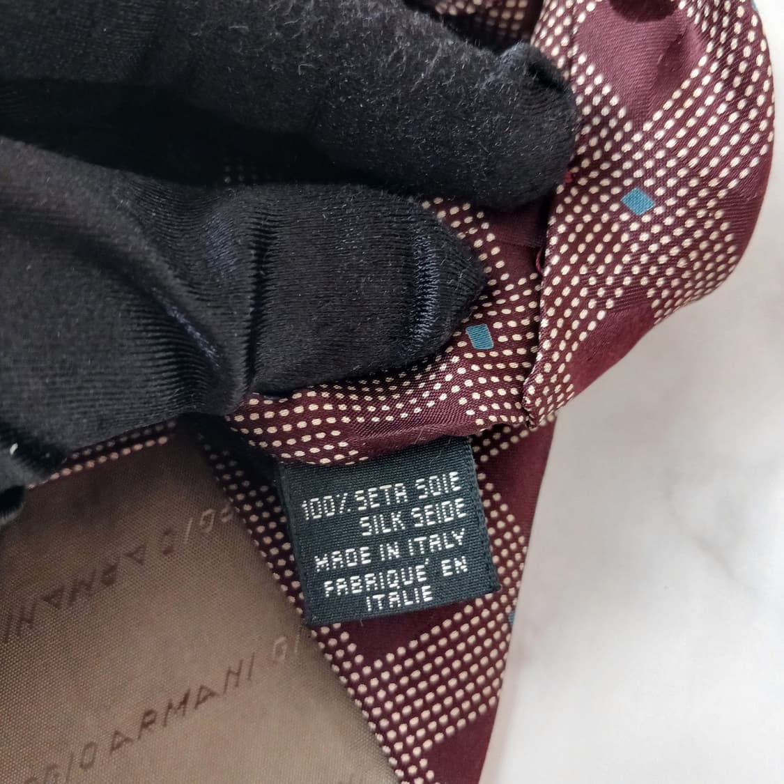 조르지오아르마니 실크 다이아몬드 넥타이 10.2cm A등급 A18883
 상품이미지9