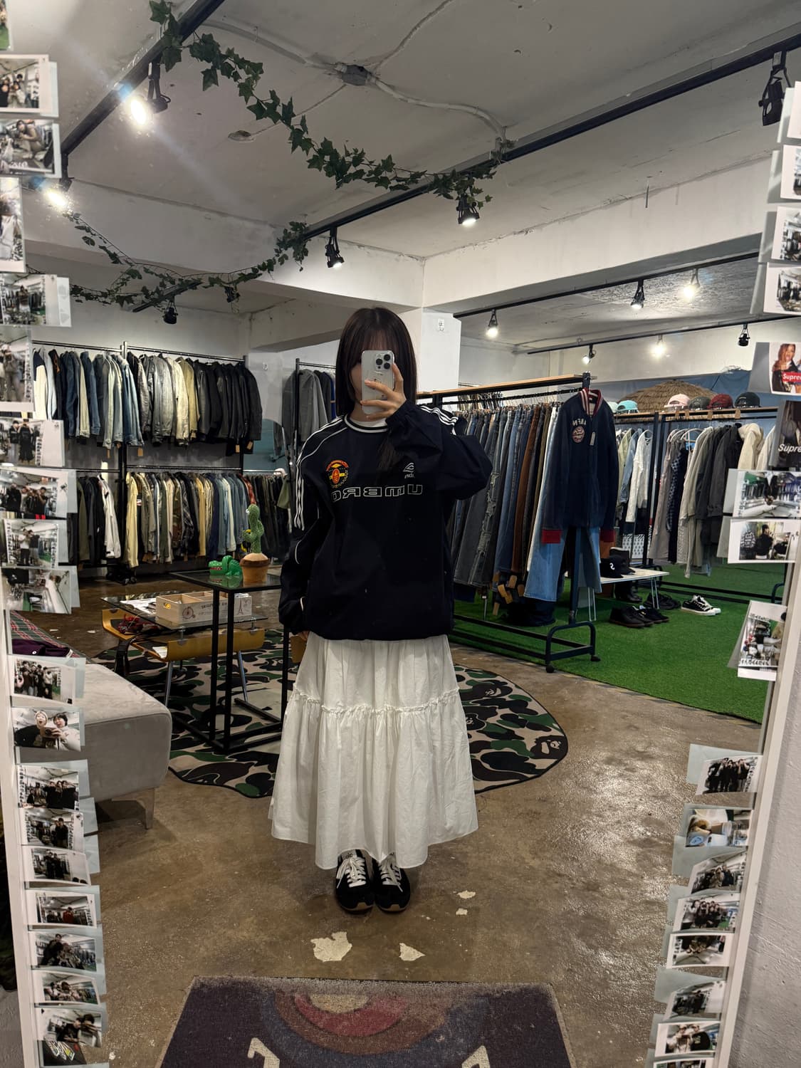 엄브로 맨체스터유나이티드 우븐맨투맨 105 사이즈 네이비 상품이미지5