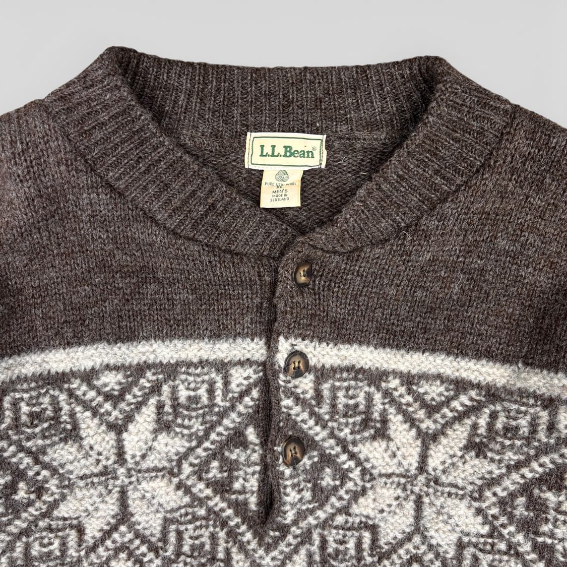 80's 엘엘빈 퓨어 뉴 울 스웨터 상품이미지3