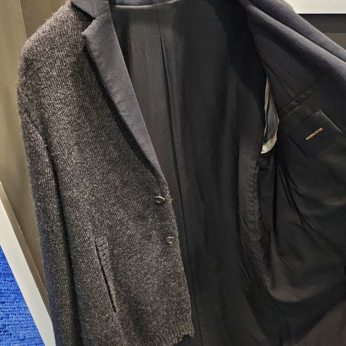 언더커버 17aw 니트 레이어드 코트 상품이미지5