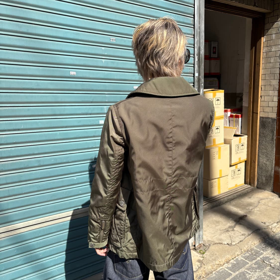 씨피컴퍼니 올리브 나일론 사파리 자켓 상품이미지3