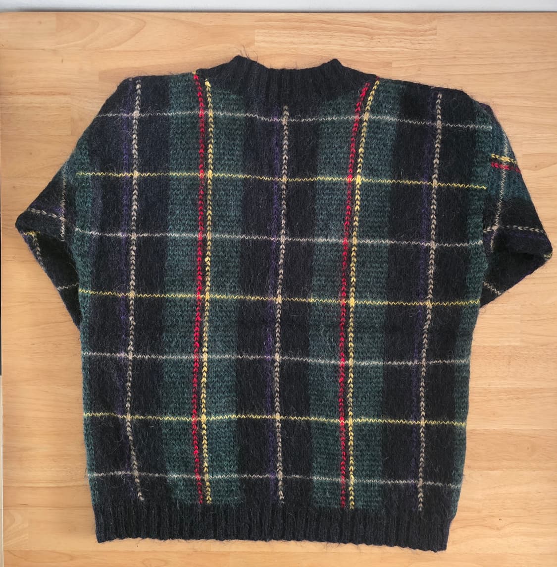 빈티지 모헤어 체크 니트 상품이미지5