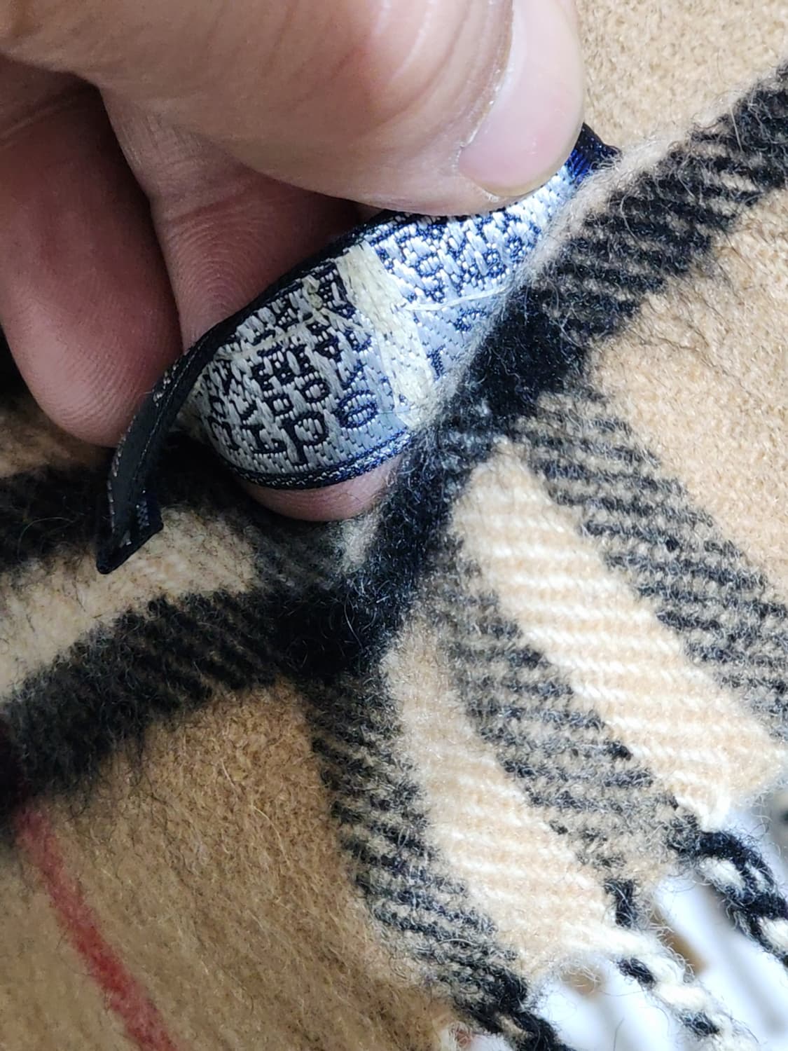 (정품) 버버리 캐시미어 머플러 노바체크 램스울 목도리  상품이미지5