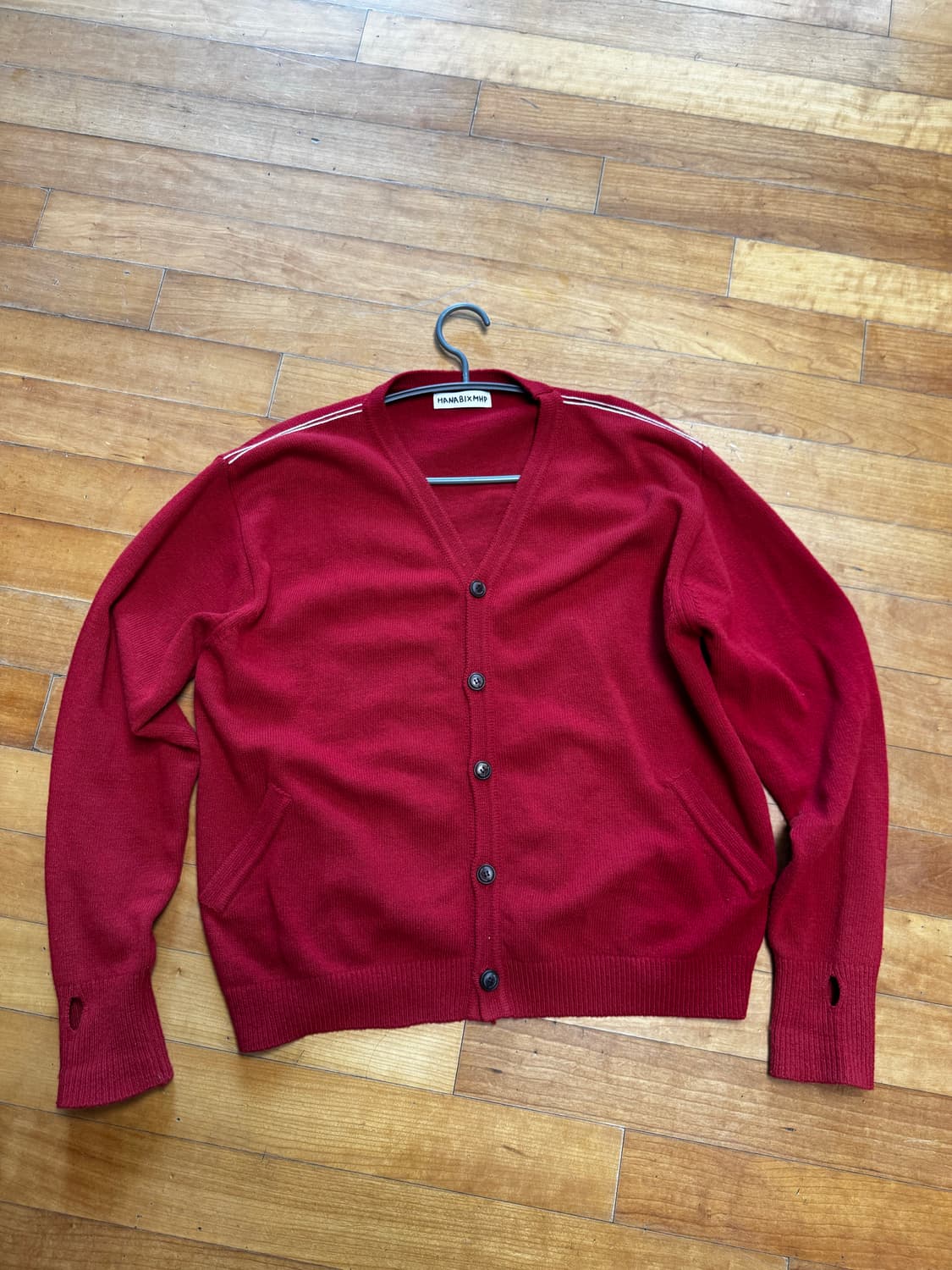 맨하튼 프로젝트X하나비 핑거홀 가디건 상품이미지2