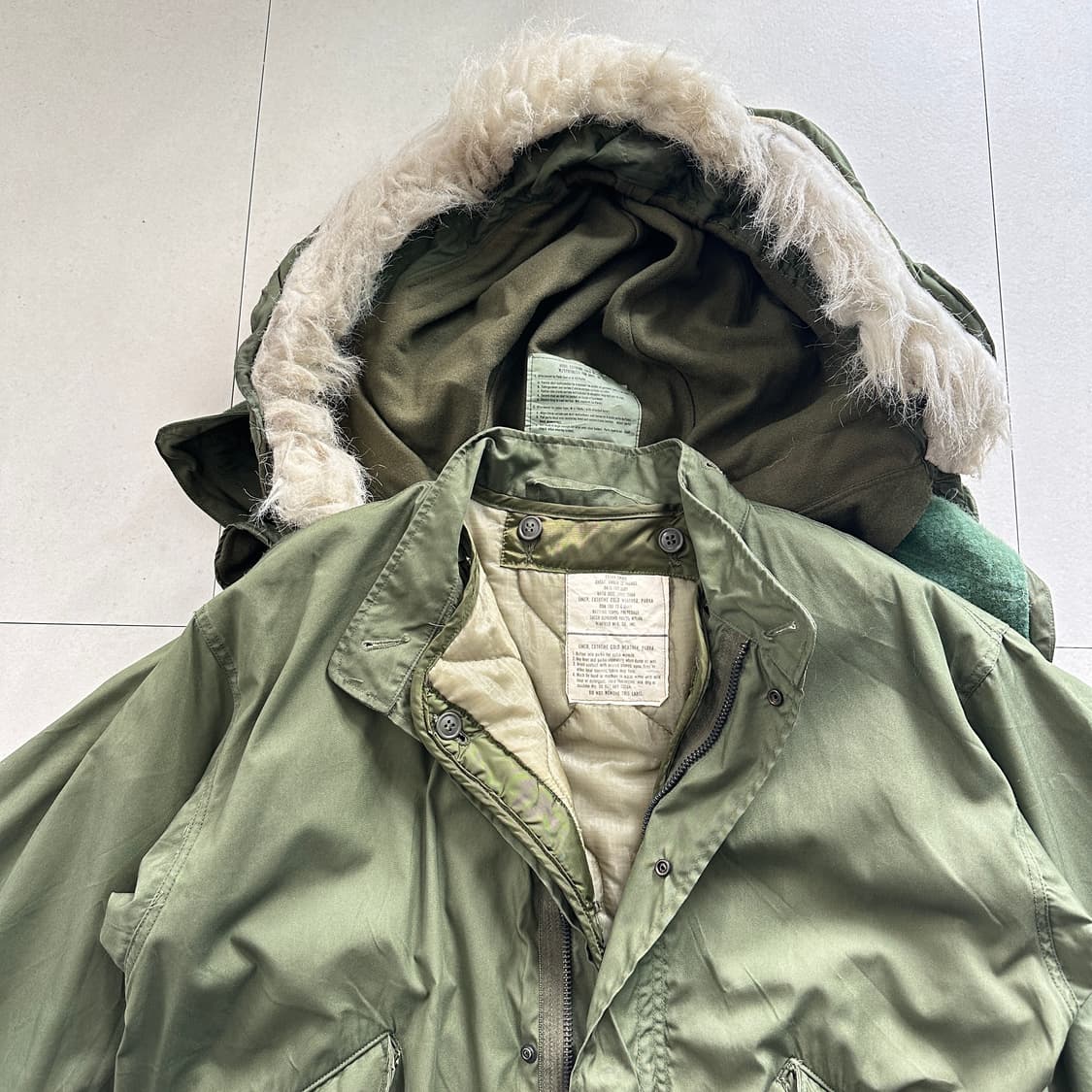 오리지널 M65 피쉬테일 파카 풀셋 (S-R/72년산) 상품이미지2