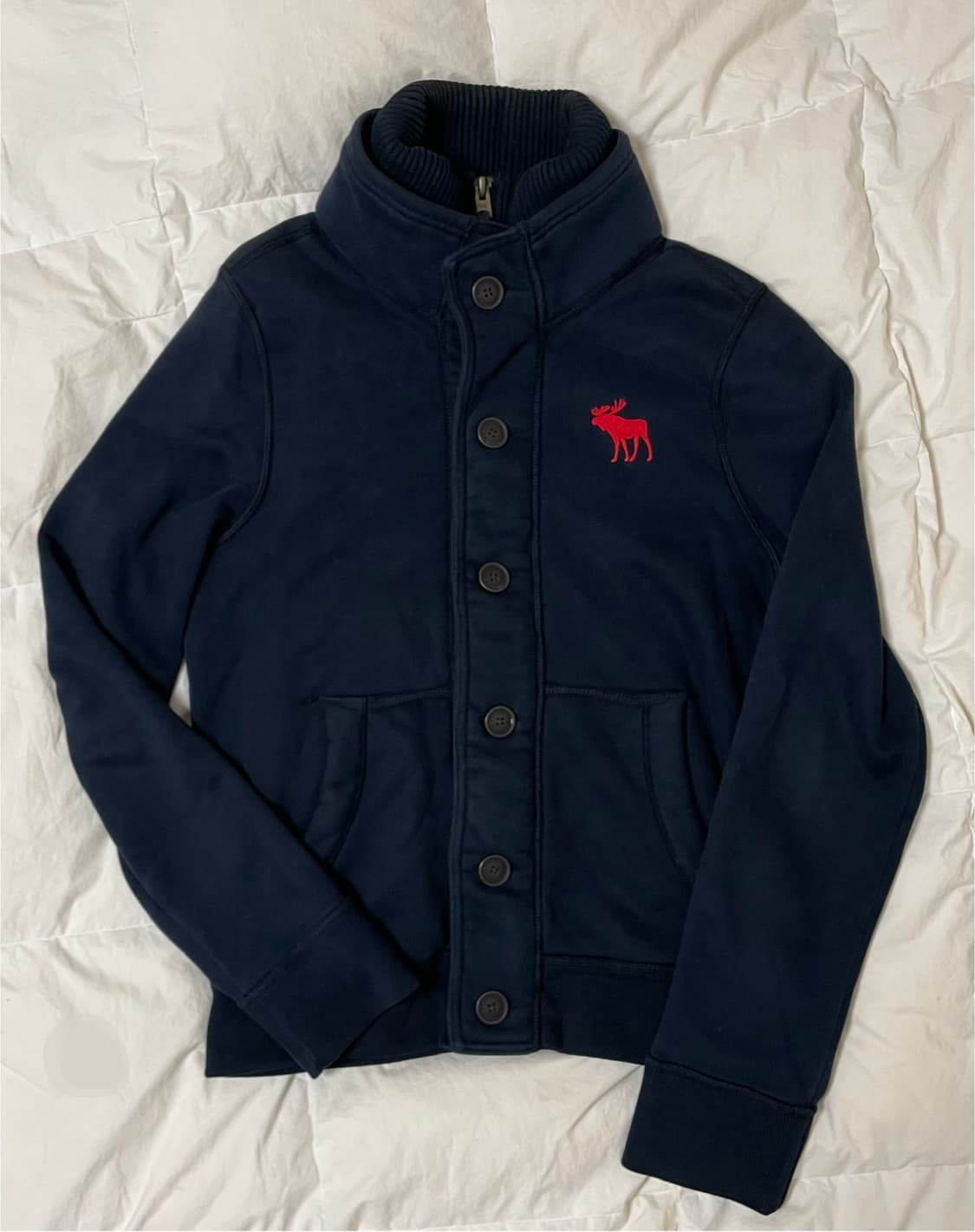 Abercrombie 아베크롬비 하이넥 버튼 집업 상품이미지3