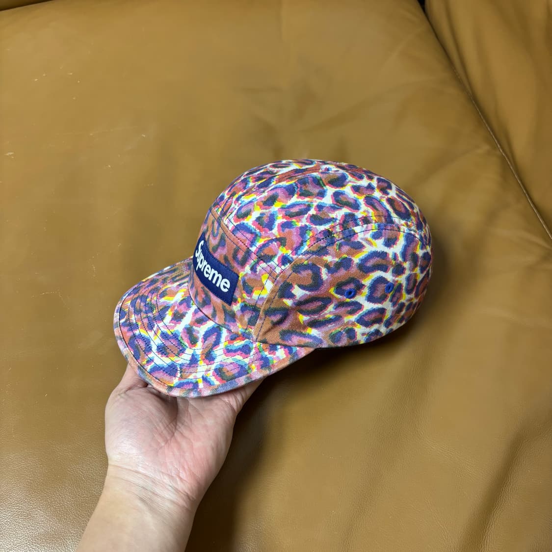 슈프림 캠프캡 모자 박스로고 레오파드 상품이미지4