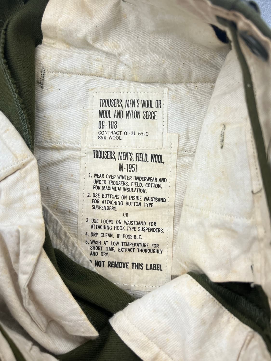 US ARMY M-51 필드 울 트라우저  상품이미지8