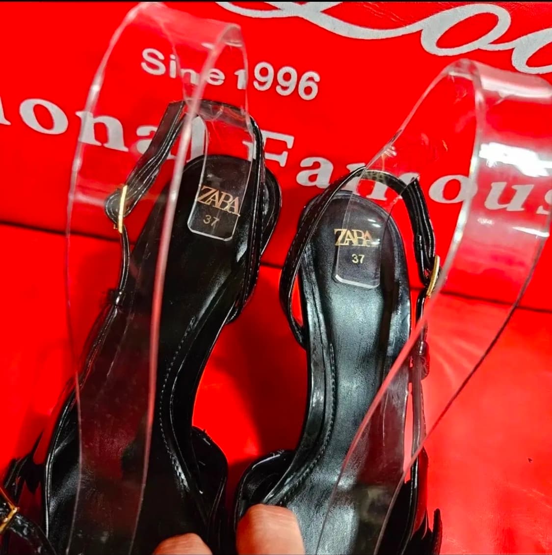 자라(ZARA) 에나멜 스트렙 펌프스 상품이미지4