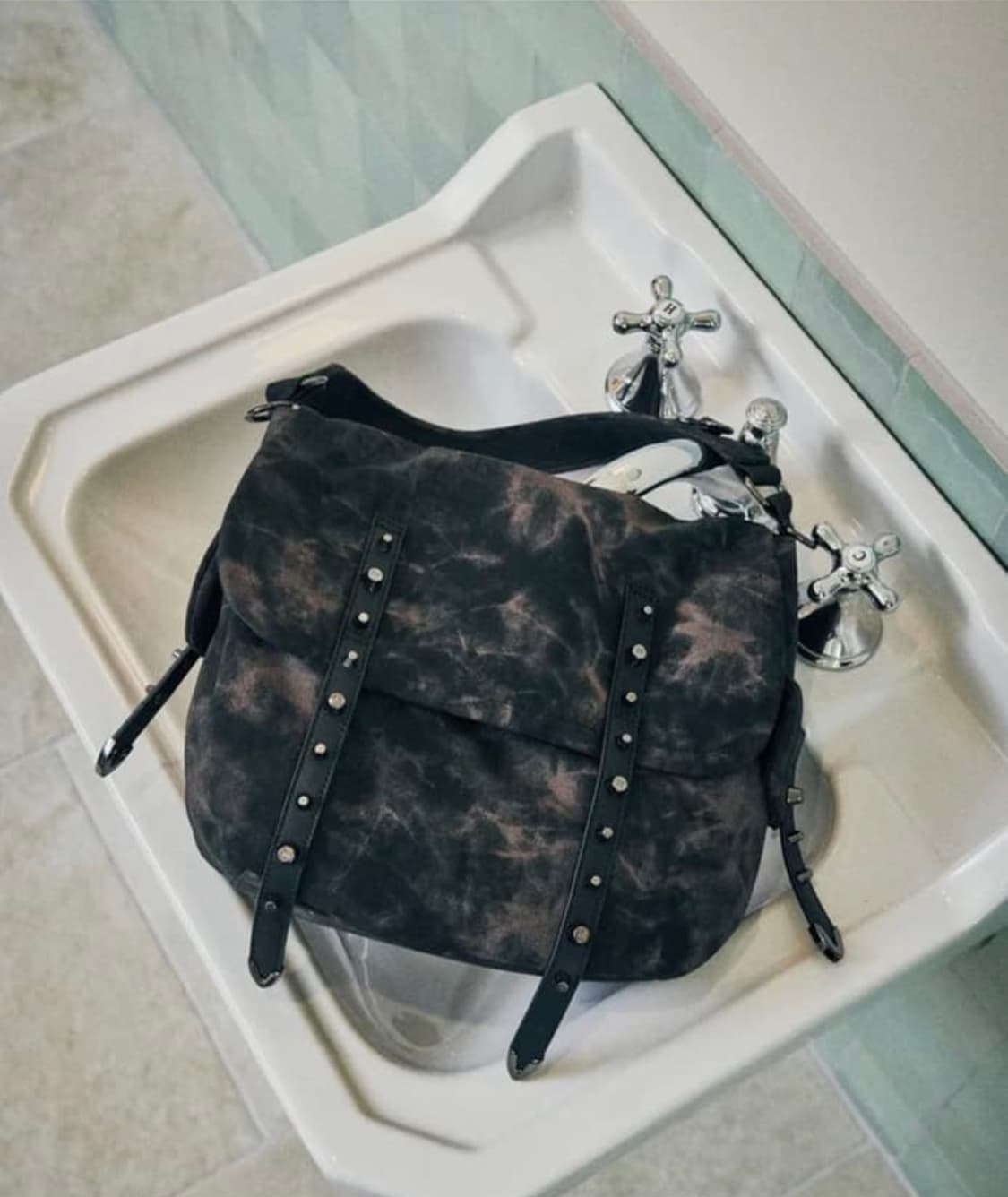 닐링 스터드 숄더백 가방 2way 상품이미지3