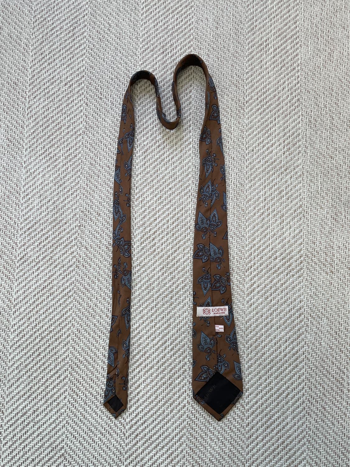 로에베 브라운 넥타이  J03969 상품이미지5