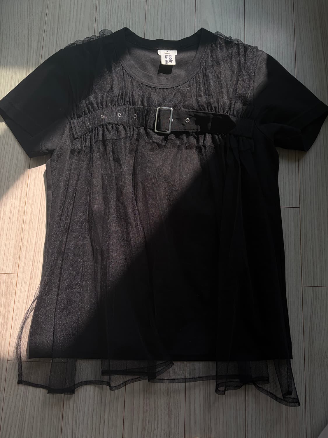 느와케이니노미야 noir kei ninomiya 블랙 벨트 탑 상품이미지2