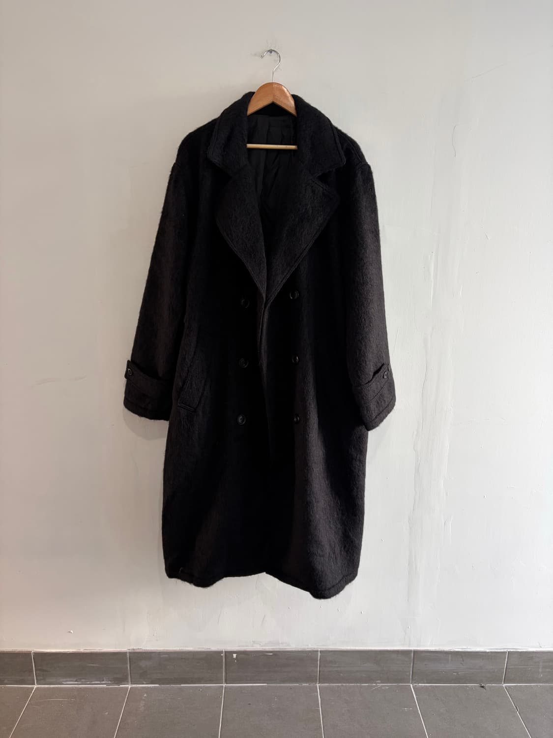 Stussy 스투시 모헤어 롱코트 L 상품이미지2