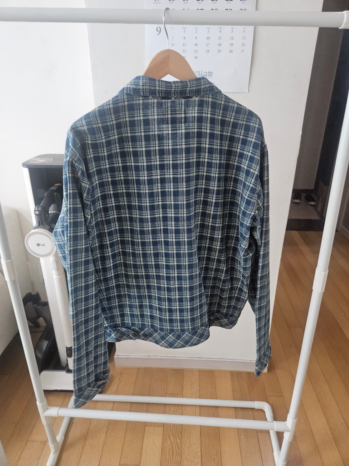더블알엘 인디고 체크 자켓 xl 상품이미지4