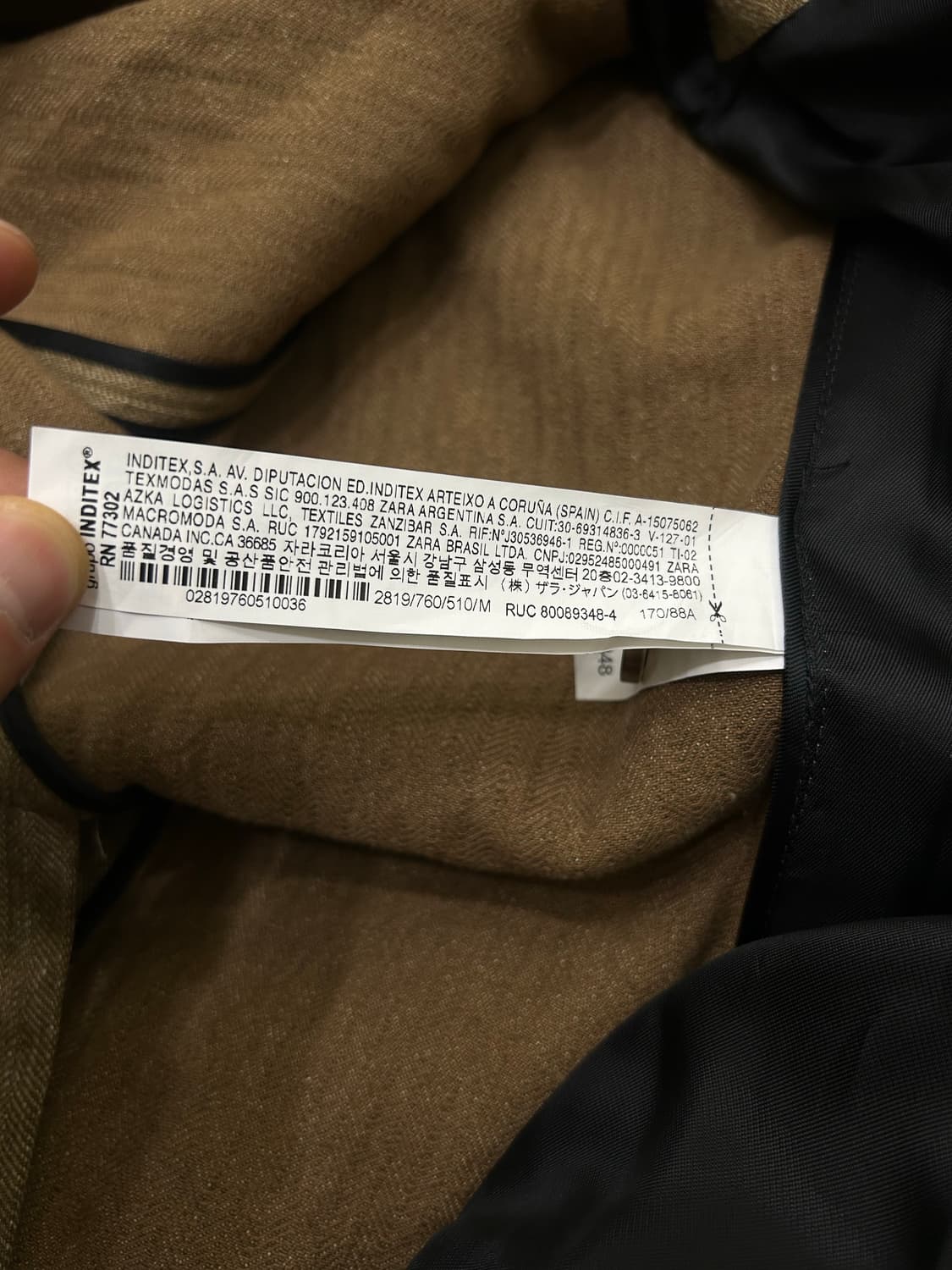 [한국L]ZARA 린넨 롱코트/옅은브라운 상품이미지6