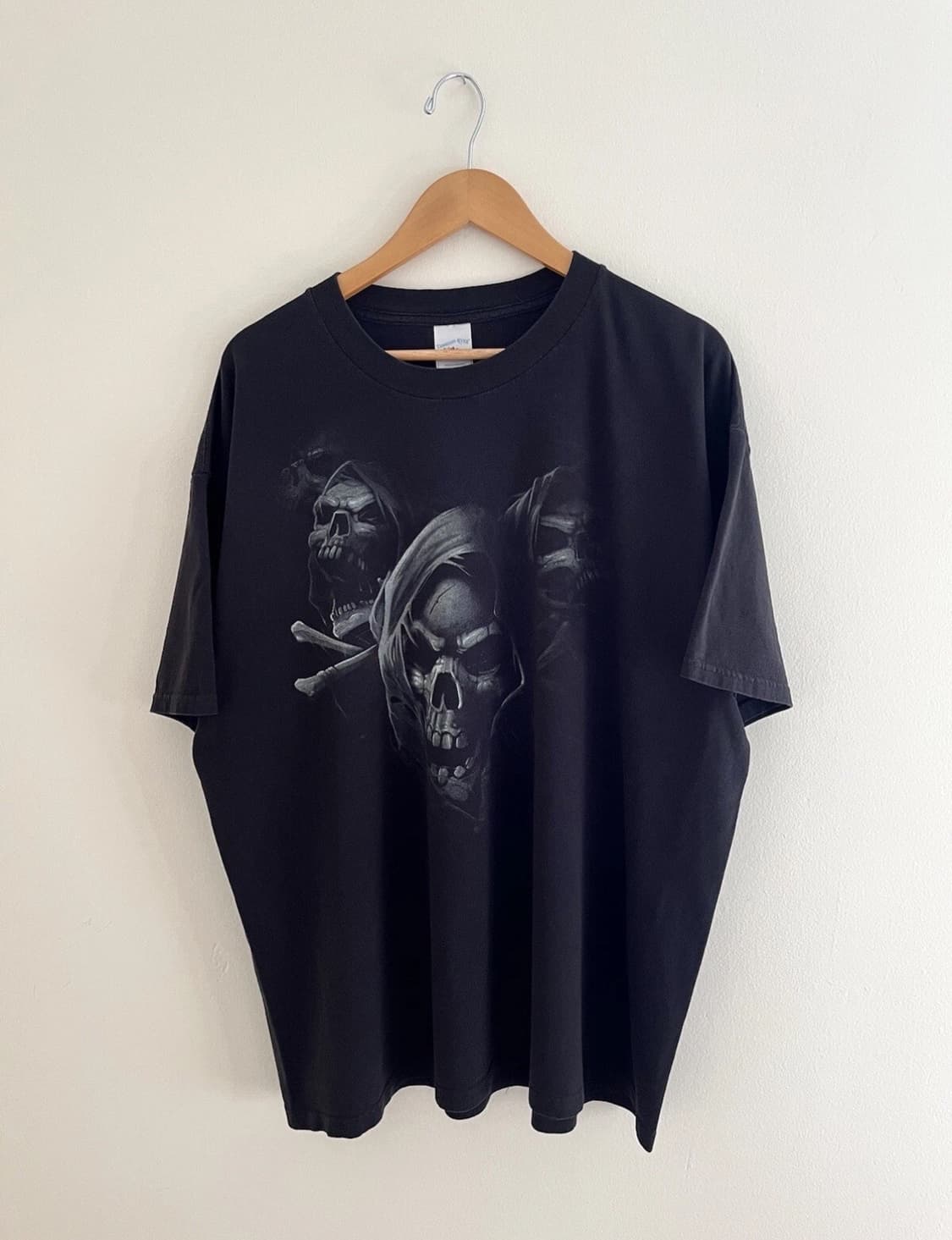 00ss 빈티지 Y2K 스컬 펑크 티셔츠 사이즈 3XL 상품이미지2