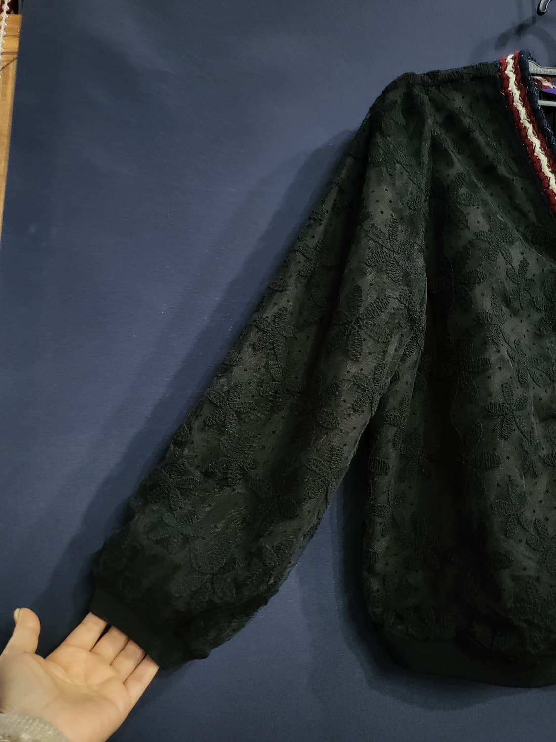 안나수이 메쉬 자수 가디건 상품이미지2