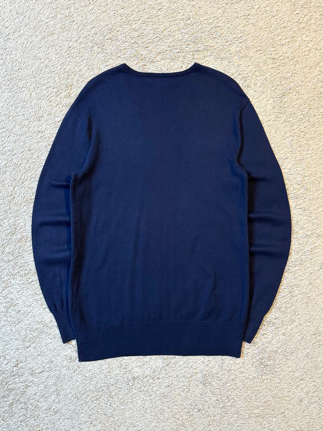 폴로 스포츠 브이넥 레드포니 코튼 니트 네이비 상품이미지3