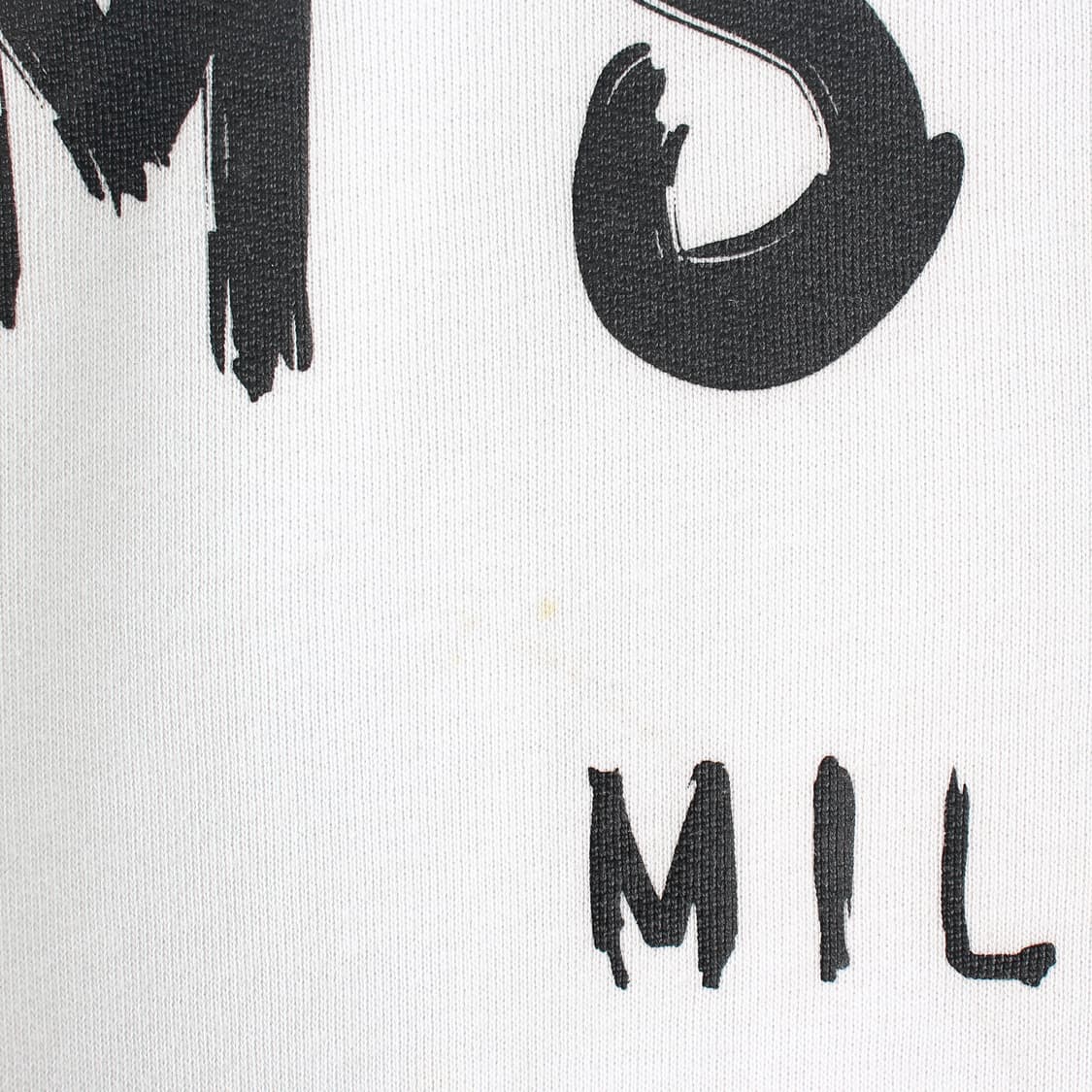 MSGM 밀라노 레터링 맨투맨 화이트 상품이미지4