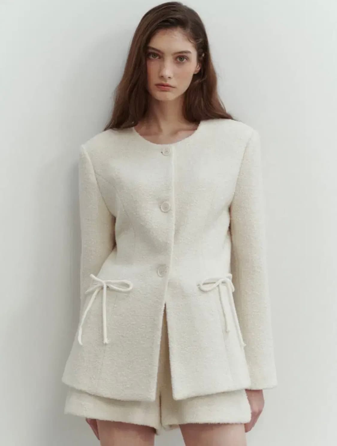 더티스 리본 트위드 자켓 상품이미지1