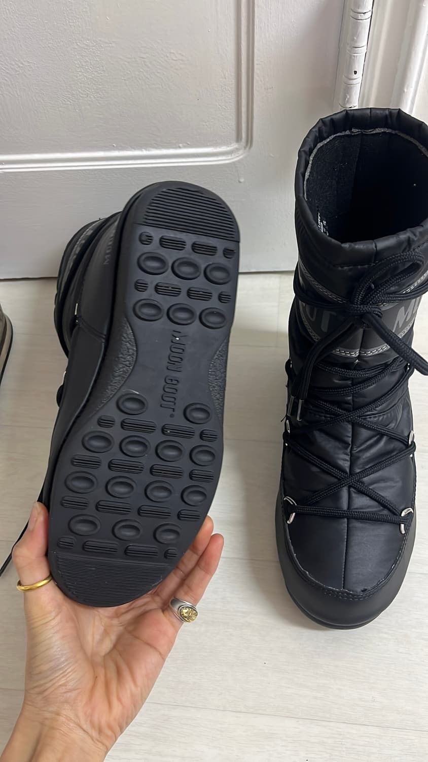 문부츠 블랙 방한 부츠 230 정품 상품이미지4