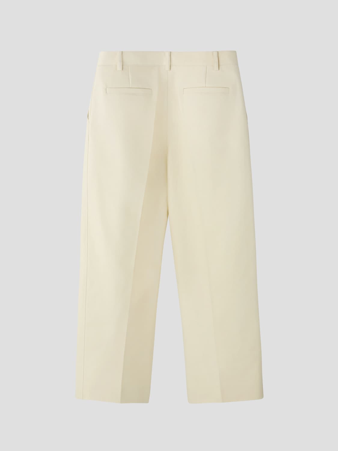 렉토 26SS 버튼 플라이 크롭 팬츠 버터 베이지 상품이미지5