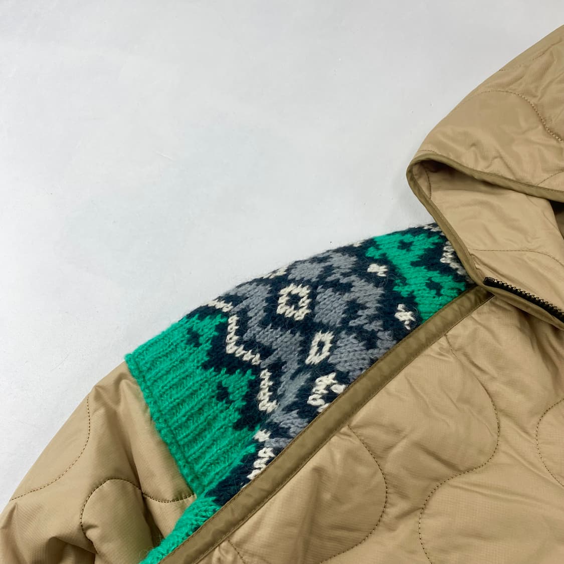 앤더슨벨 니트 패치드 노르딕 퀄티트 파카 자켓 (100) 상품이미지3