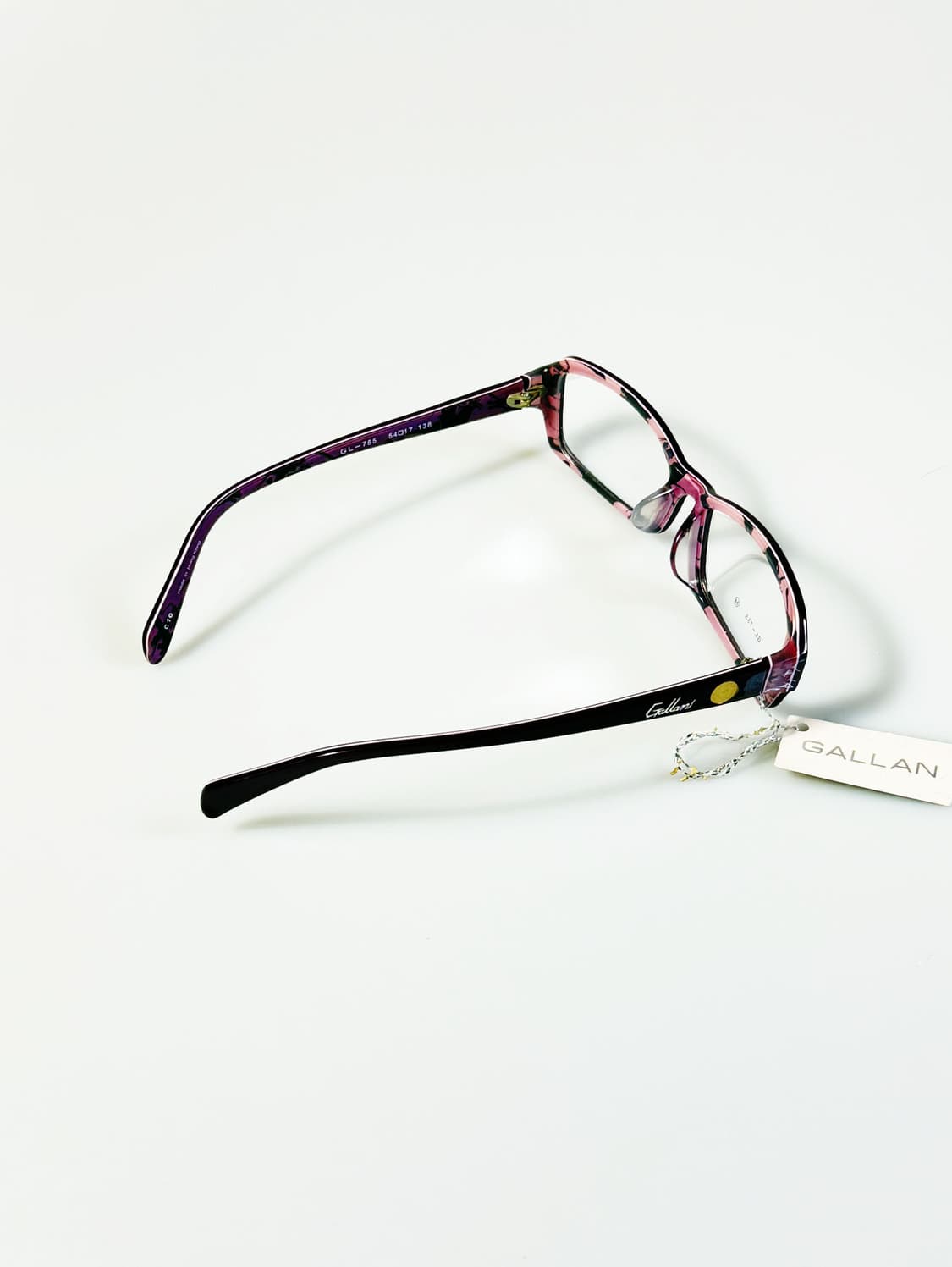 GALLAN 퍼플 뿔테 스퀘어 프레임 빈티지 안경 상품이미지4