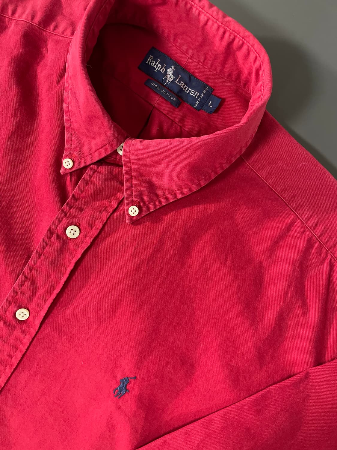 [L] 폴로 랄프로렌 코튼 솔리드 셔츠 BLARIE 핏 상품이미지3