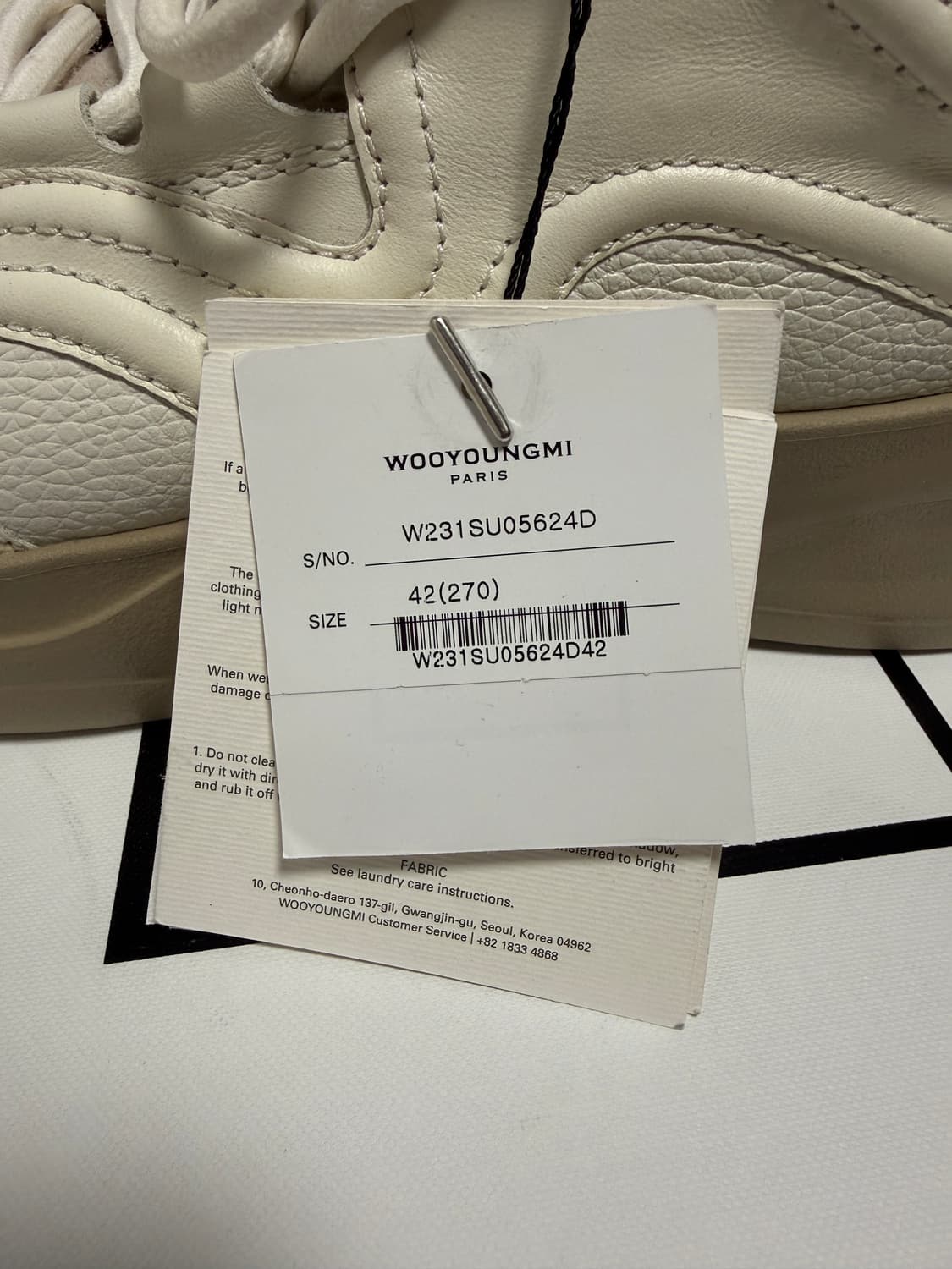 (새상품)우영미 브라운 레더 로우탑 스니커즈 (42-270 상품이미지10