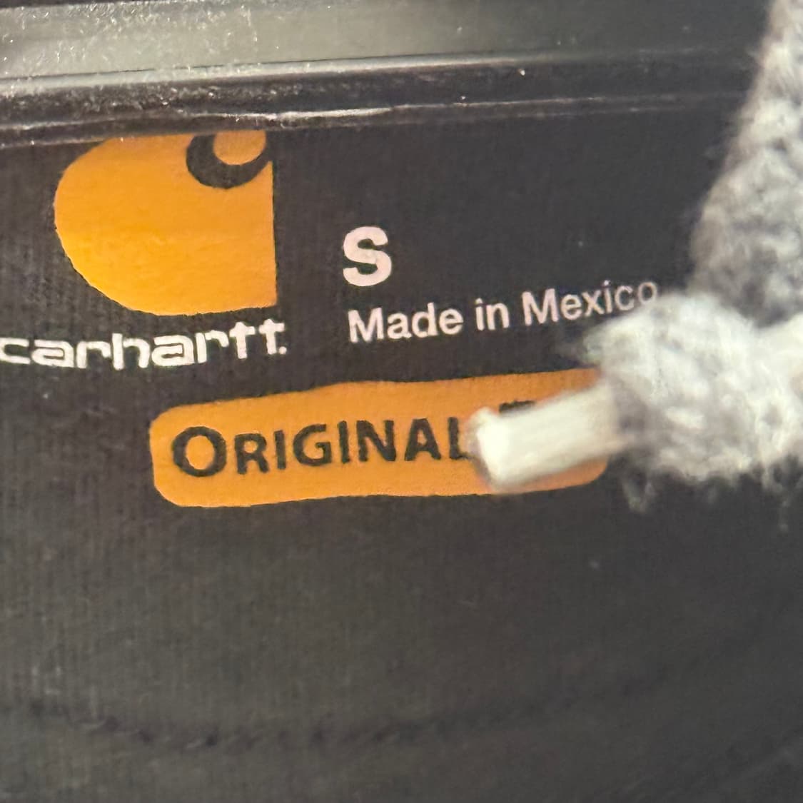 칼하트 오리지널 블랙 후드집업 S 상품이미지2