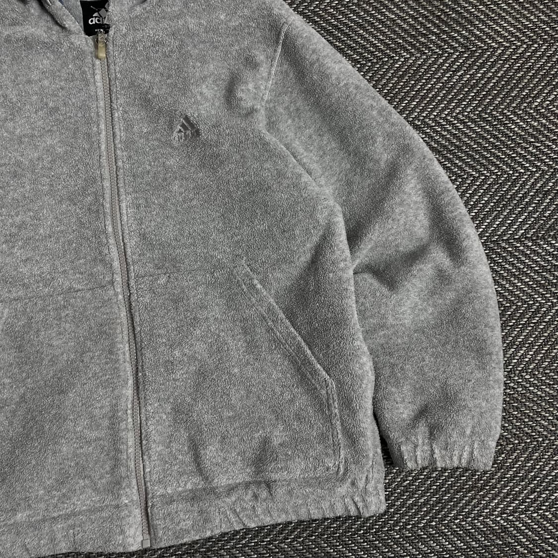 00s 아디다스 올드스쿨 플리스 후드 자켓 y 2885 상품이미지4