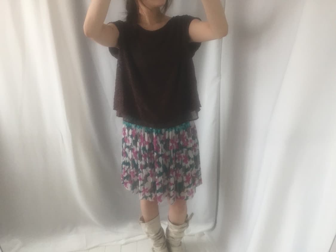 638. brown frill sleeveless blouse 상품이미지8