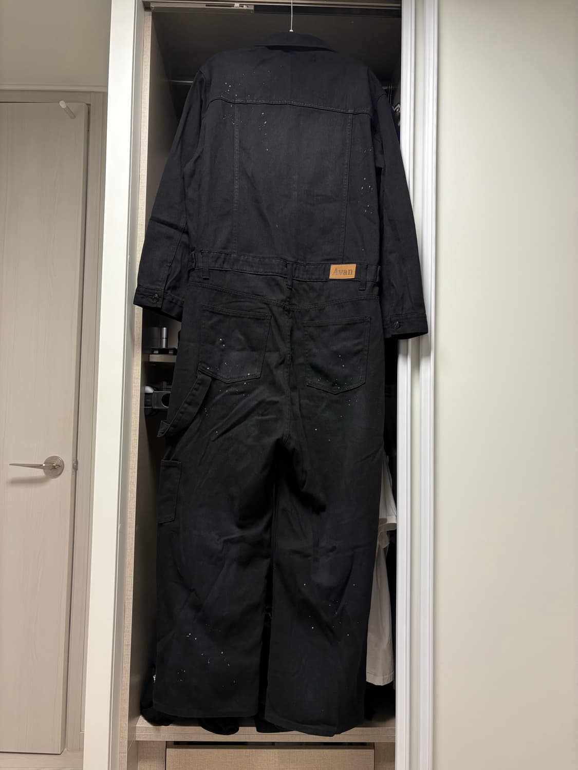 어반드레스 페인터 점프수트 블랙 L사이즈 상품이미지2
