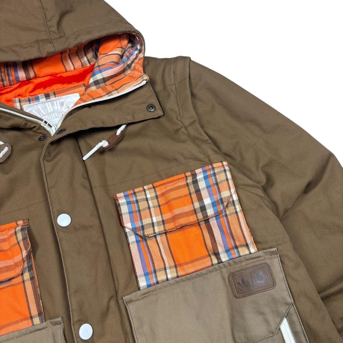 아디다스x버튼 브라운컬러 윈터 자켓 상품이미지2