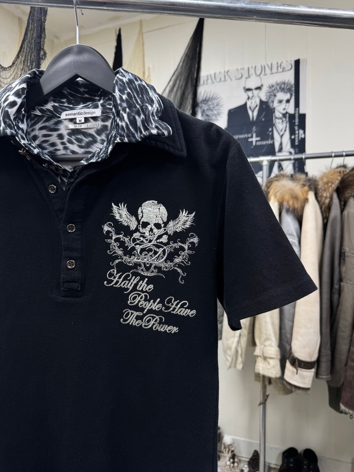 Semantic design 00s archive skull pk top 상품이미지3