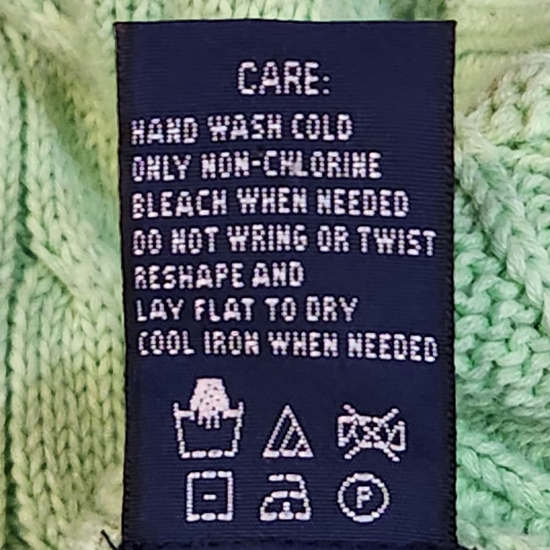 폴로 랄프로렌 그린 케이블 니트 (XS) 상품이미지4