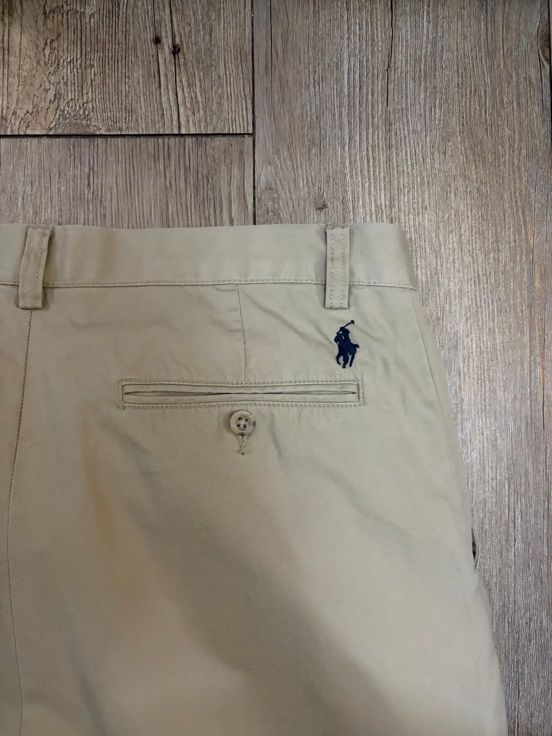 00s 폴로 랄프로렌 리버스 플리츠 치노 팬츠 31/34 베이지 상품이미지4