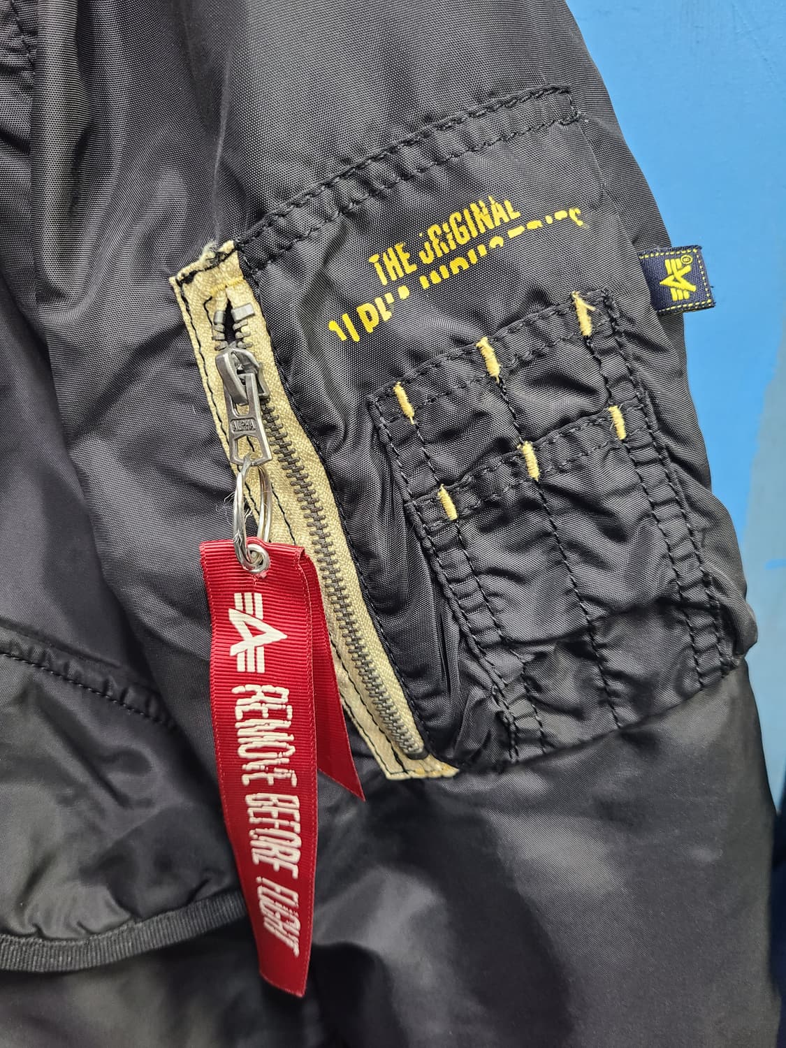 희귀 알파인더스트리 ma-1 b15  항공봄버점퍼 상품이미지5