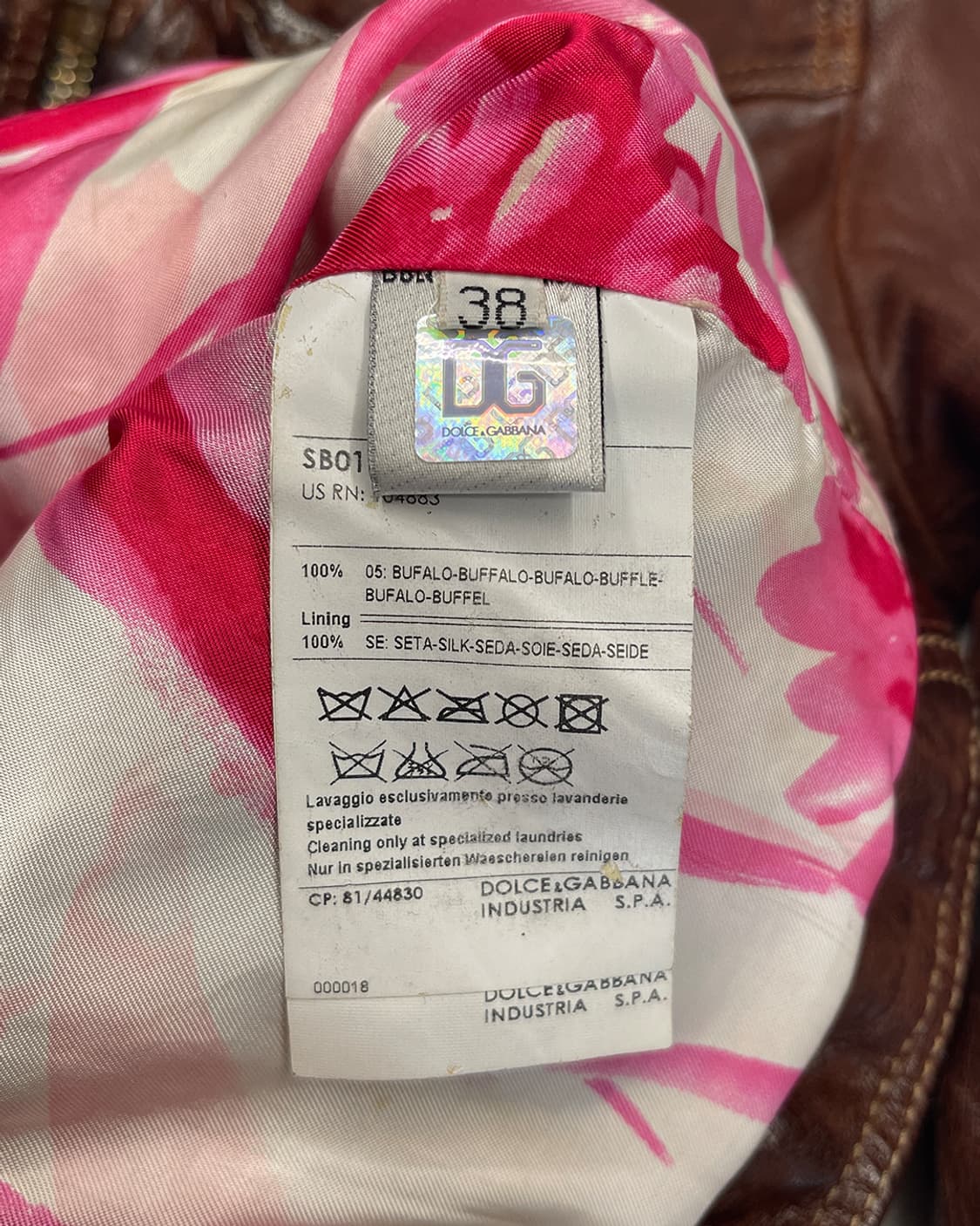 돌체앤가바나 버팔로 레더 모토 자켓 상품이미지10