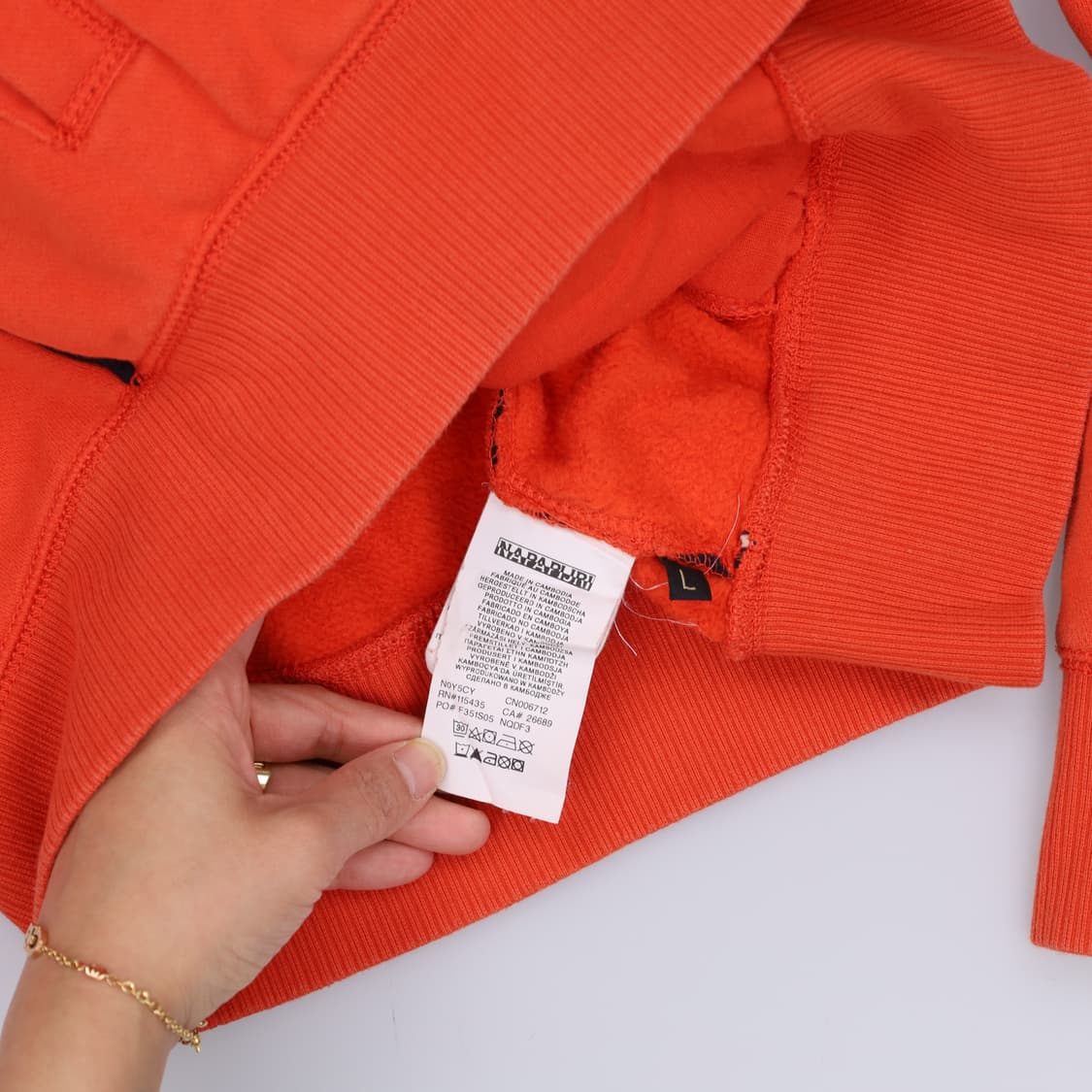 L 나파피리 레터링 집업 0331H1 상품이미지4